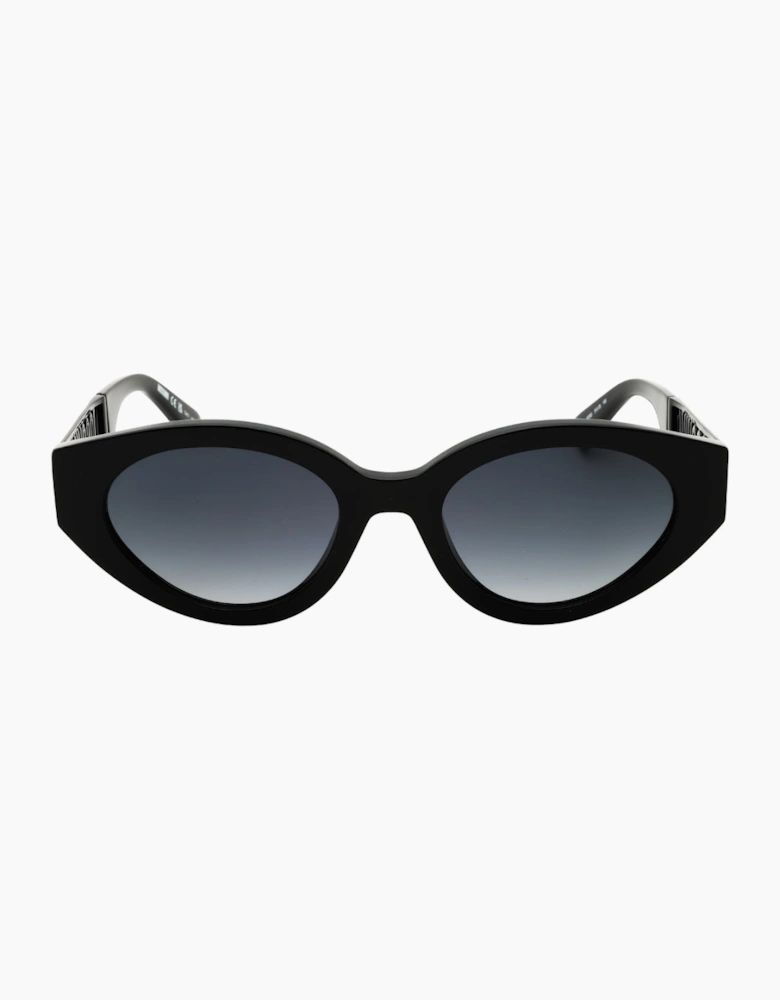 Moschino Branded Arms Black Sunglasses