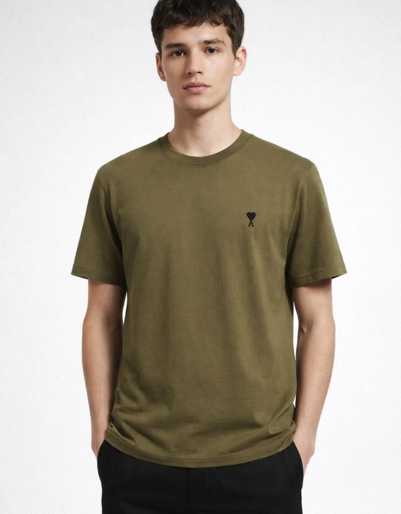 Men's Bronze Ami Paris 'Ami De Coeur' Cotton T-Shirt