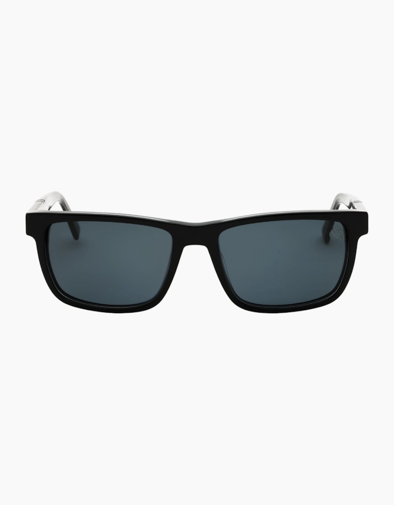 Timberland Shiny Black Polarized Sunglasses