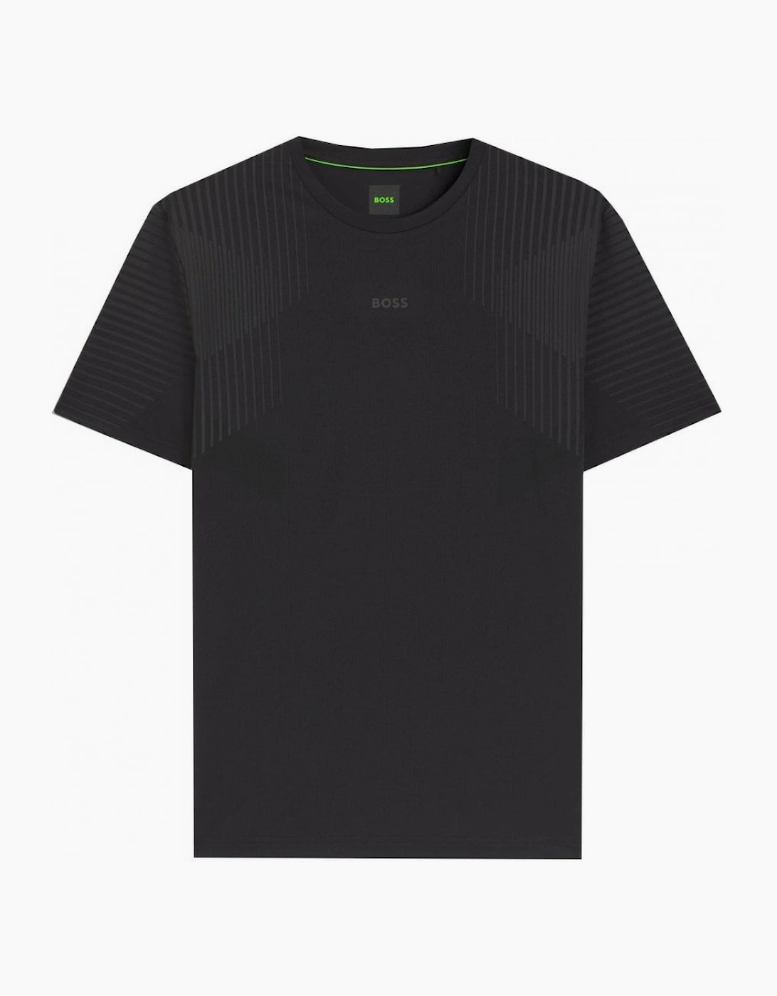Hugo Boss Men's Black Slim Fit Active T-shirt with reflective details, 3 of 2