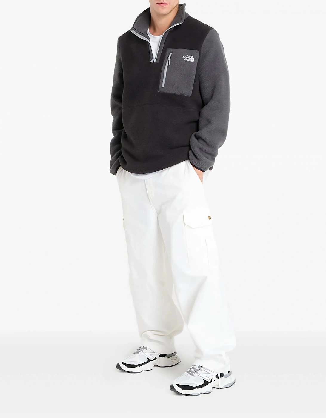M Yumiori 1/4 Zip Fleece Black