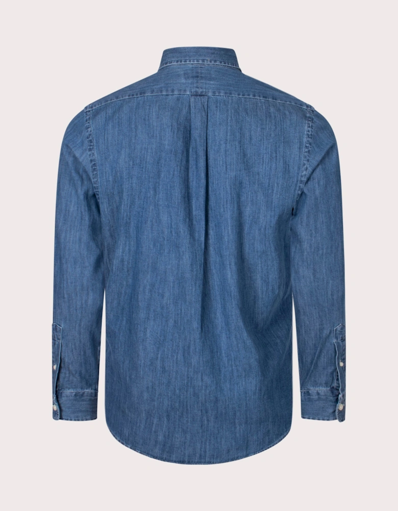 Custom Slim Fit Denim Shirt