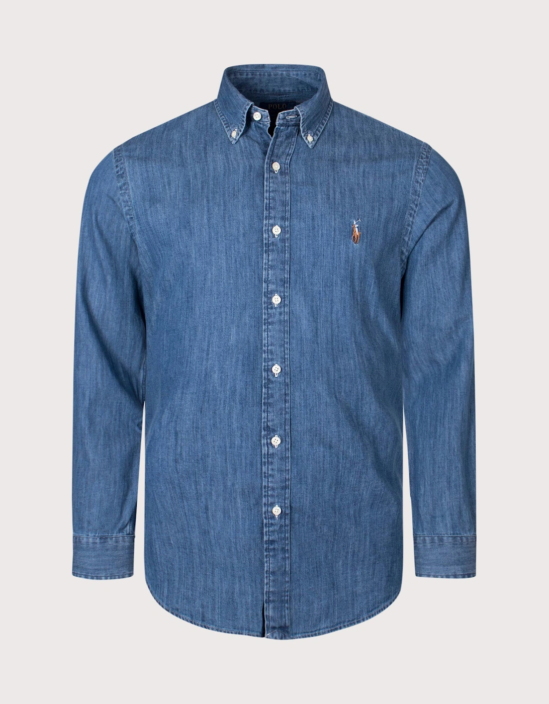 Custom Slim Fit Denim Shirt