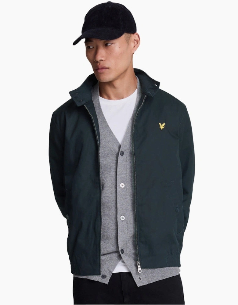 Lyle & Scott Branded Navy Blue Collared Jacket