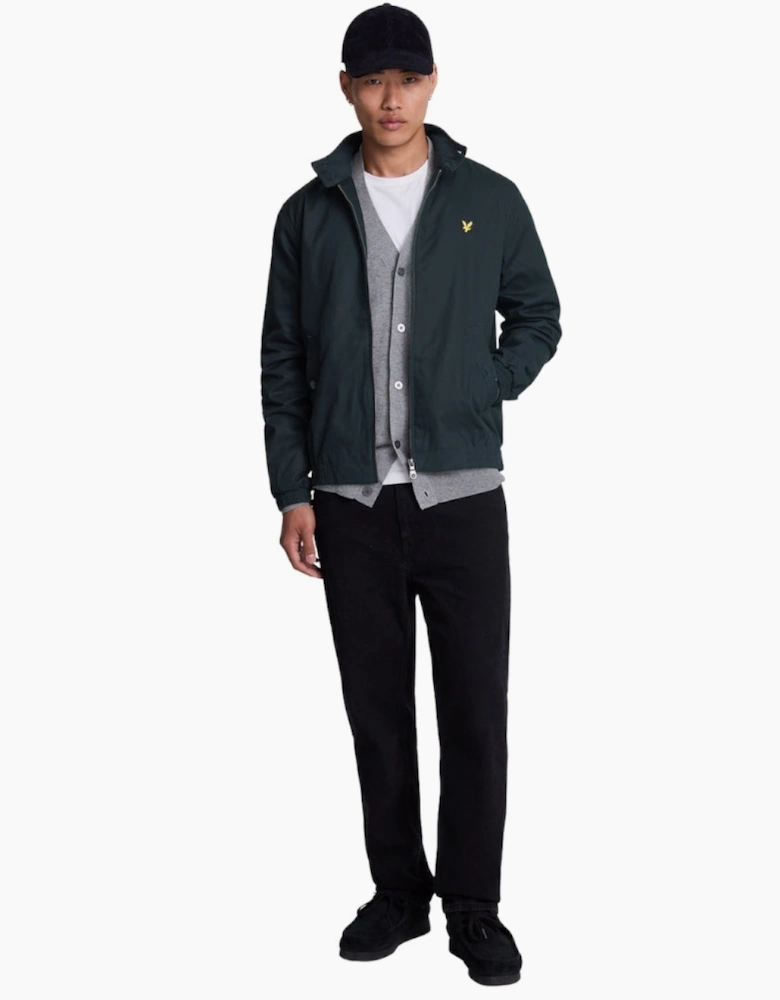 Lyle & Scott Branded Navy Blue Collared Jacket