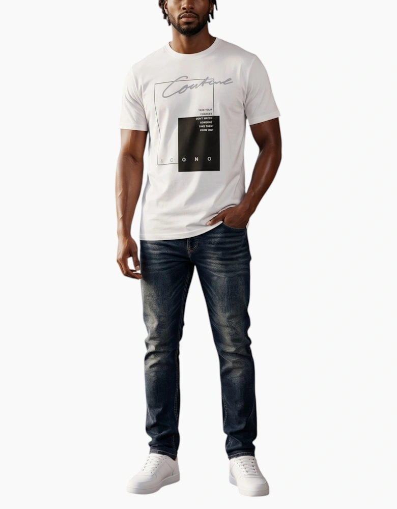 ICONO Mens T Shirts Regular Fit 2 Pack Cotton Tee