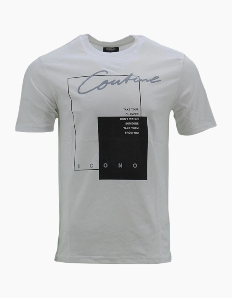 ICONO Mens Printed T Shirts Short Sleeve Cotton Tee