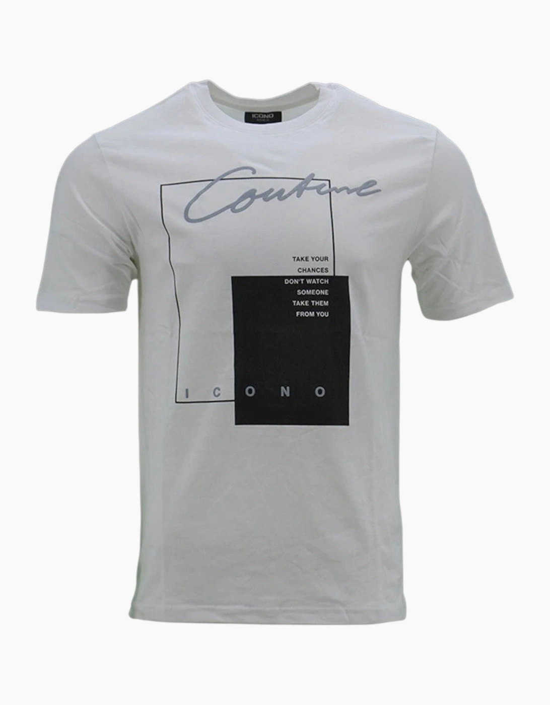 ICONO Mens Printed T Shirts Short Sleeve Cotton Tee