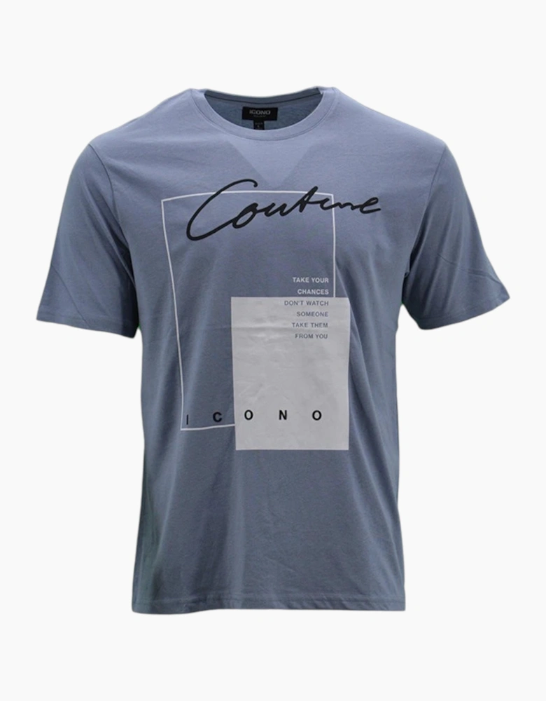 ICONO Mens Printed T Shirts Regular Fit Summer Tee