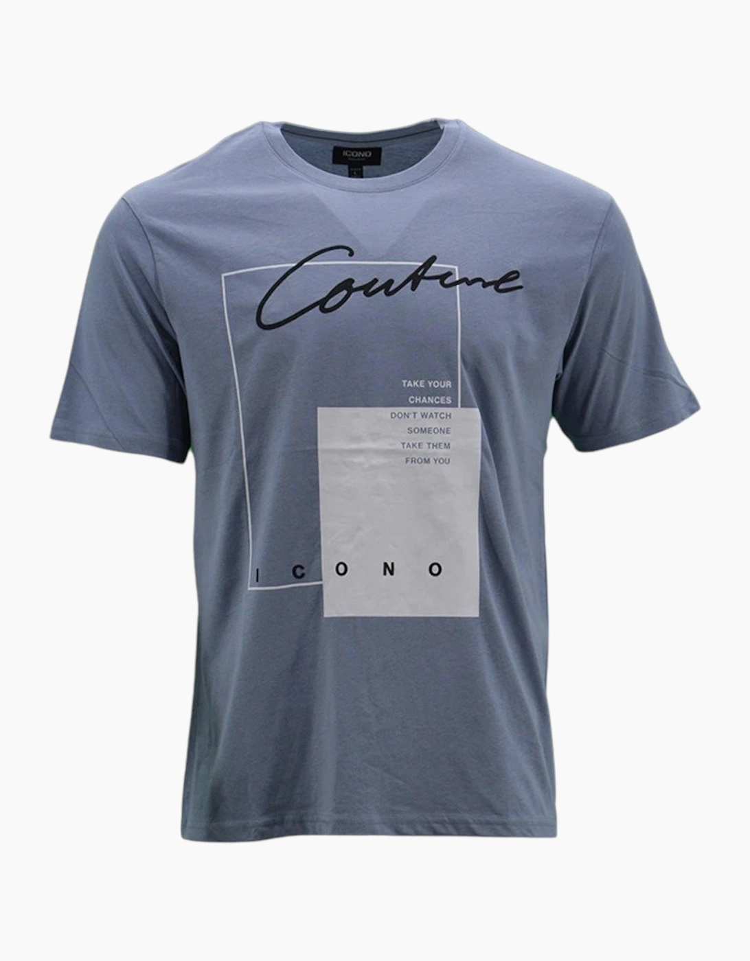 ICONO Mens Printed T Shirts Regular Fit Summer Tee