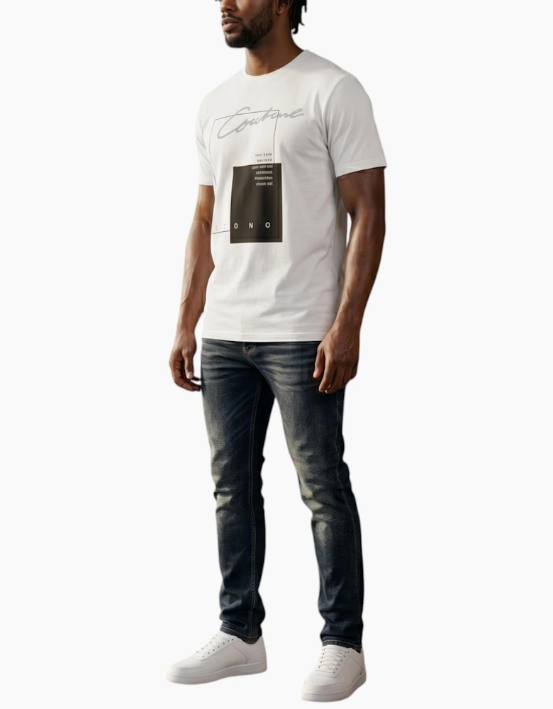ICONO Mens Printed T Shirts Short Sleeve Cotton Tee