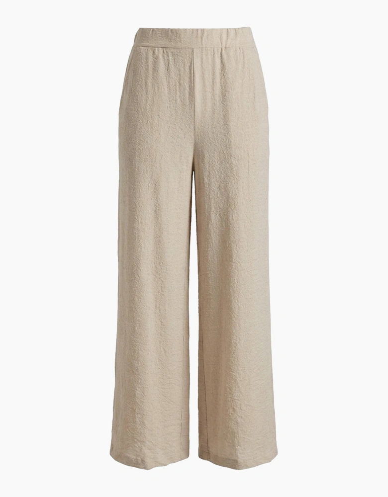 Relaxed Side Zip Trousers – Oatmeal