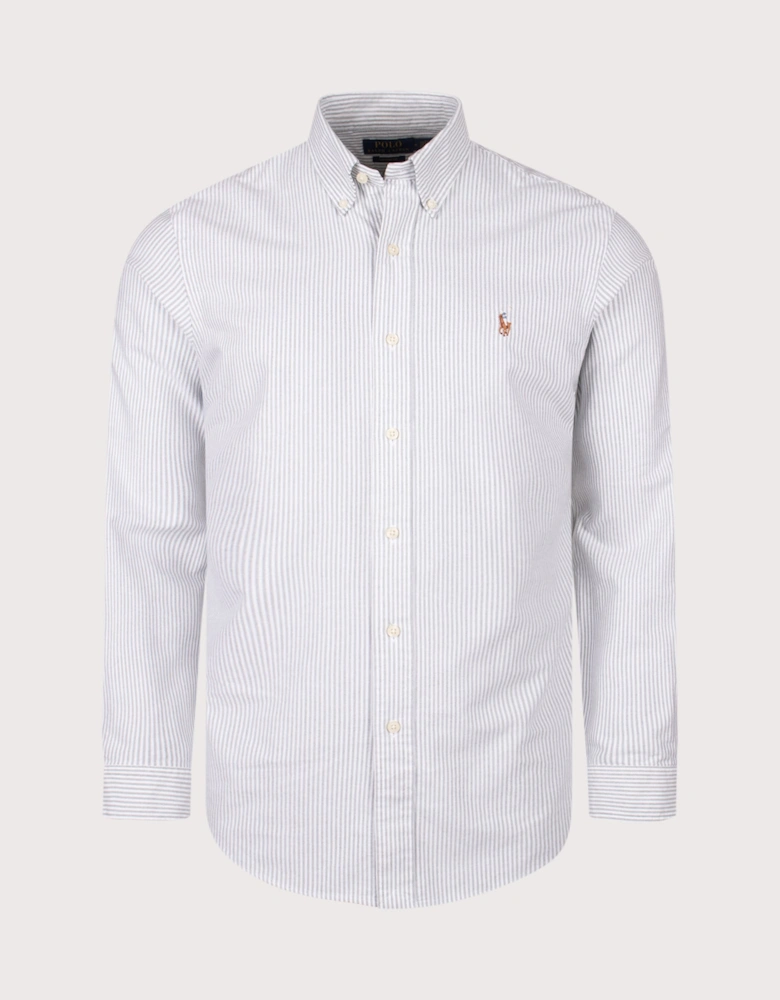Custom Fit Striped Oxford Shirt