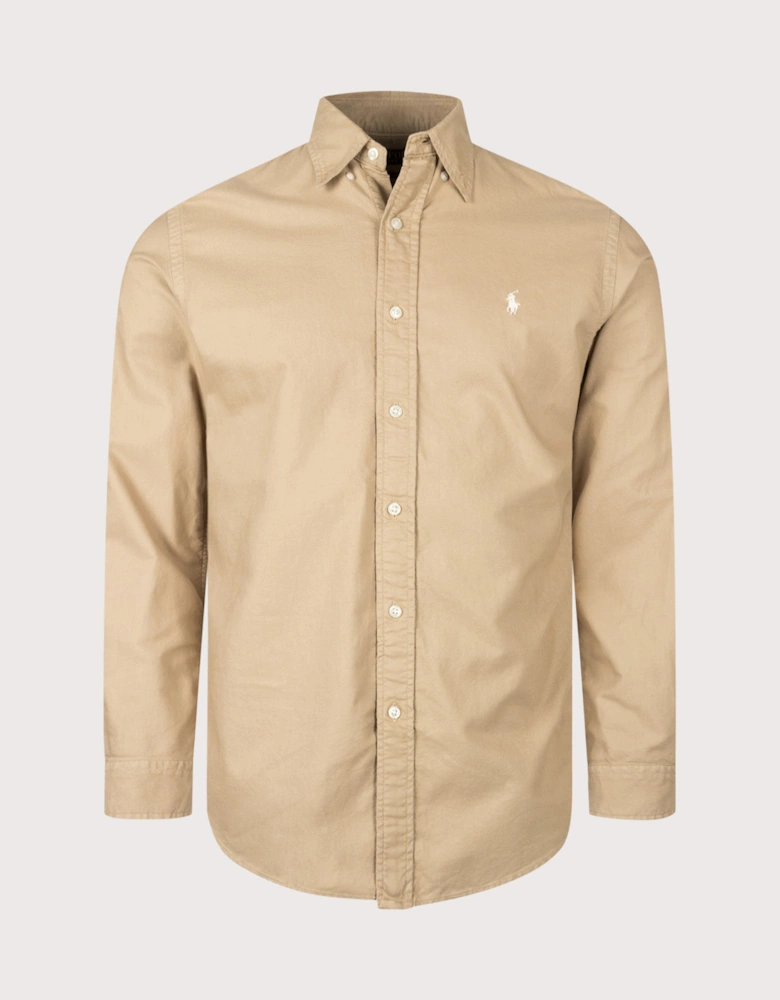 Custom Fit Garment-Dyed Oxford Shirt
