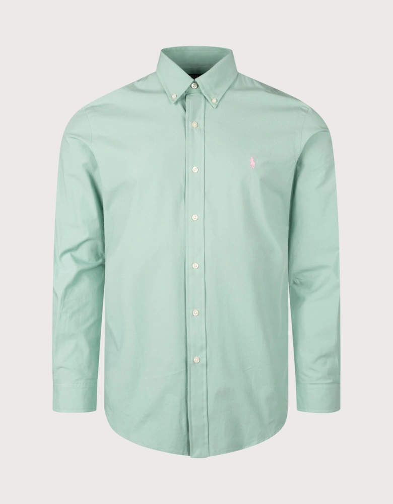 Custom Fit Stretch Poplin Shirt