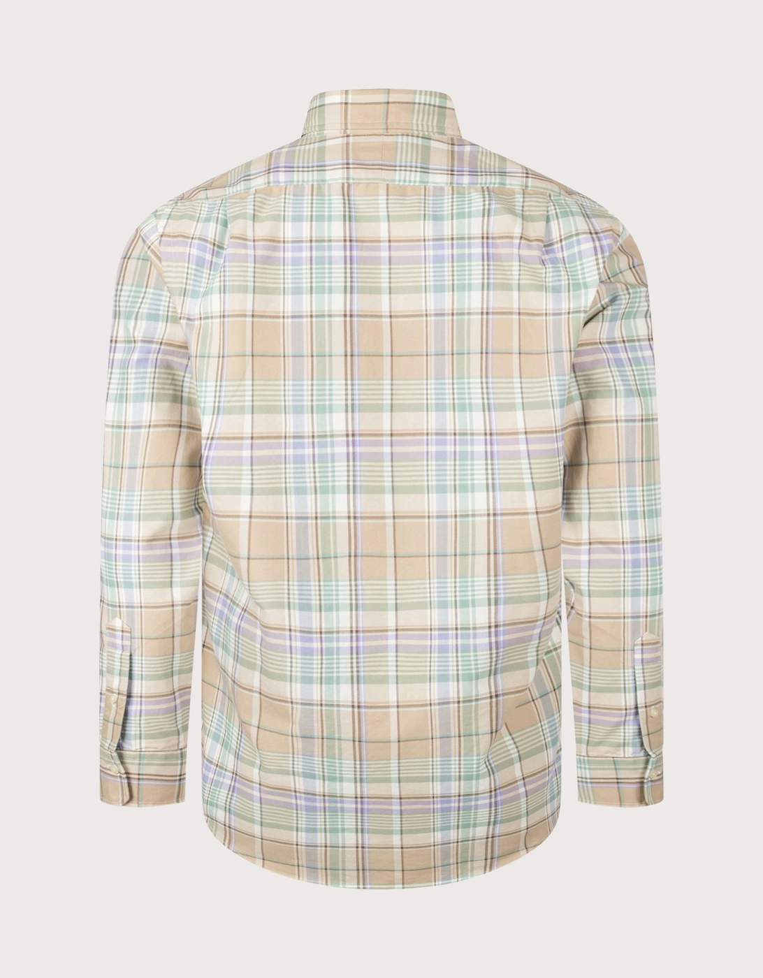 Custom Fit Plaid Oxford Shirt