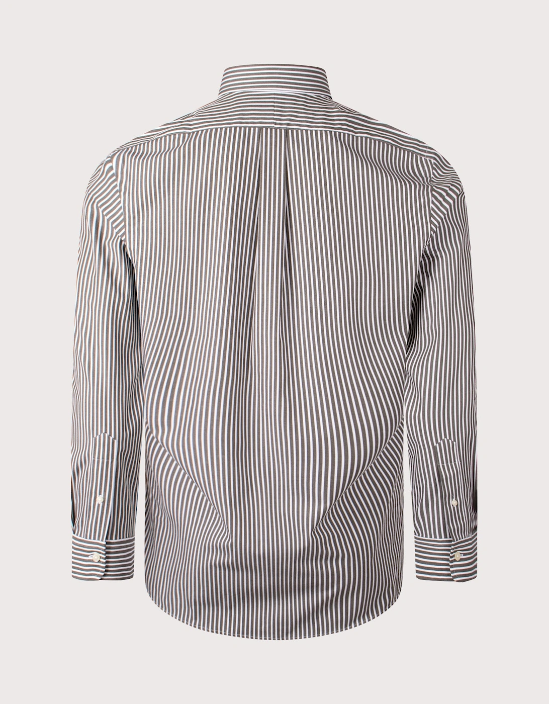 Custom Fit Striped Stretch Poplin Shirt