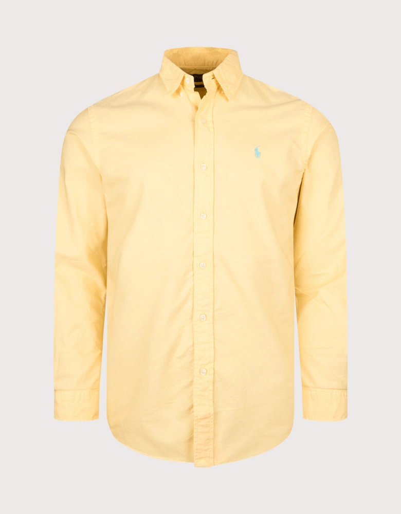 Custom Fit Garment-Dyed Oxford Shirt