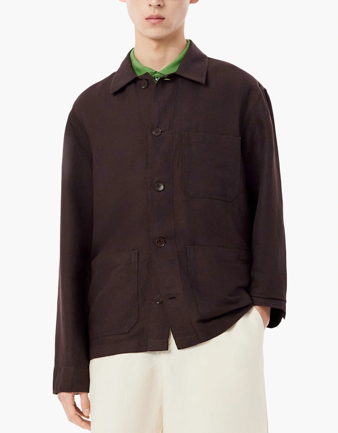 Lacoste CH1841 Linen Blend Overshirt