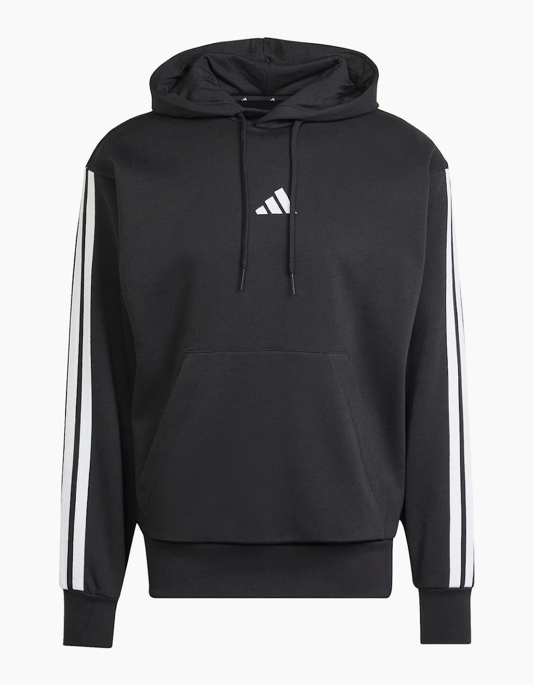 Mens Fleece 3 Stripes Hoodie, 7 of 6