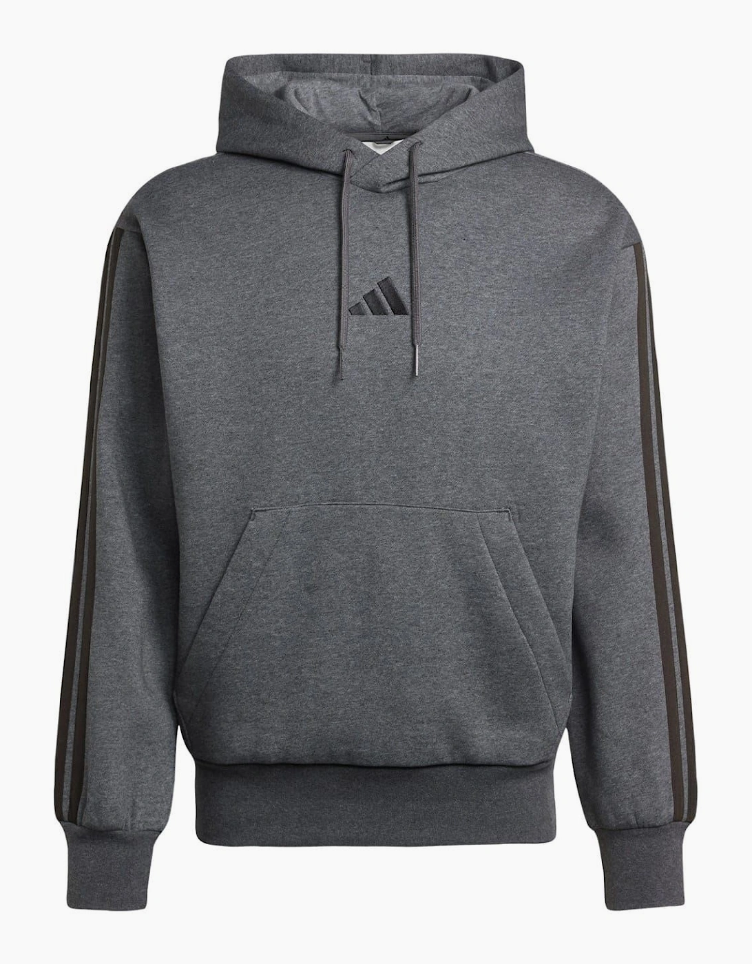 Mens Fleece 3 Stripes Hoodie, 7 of 6