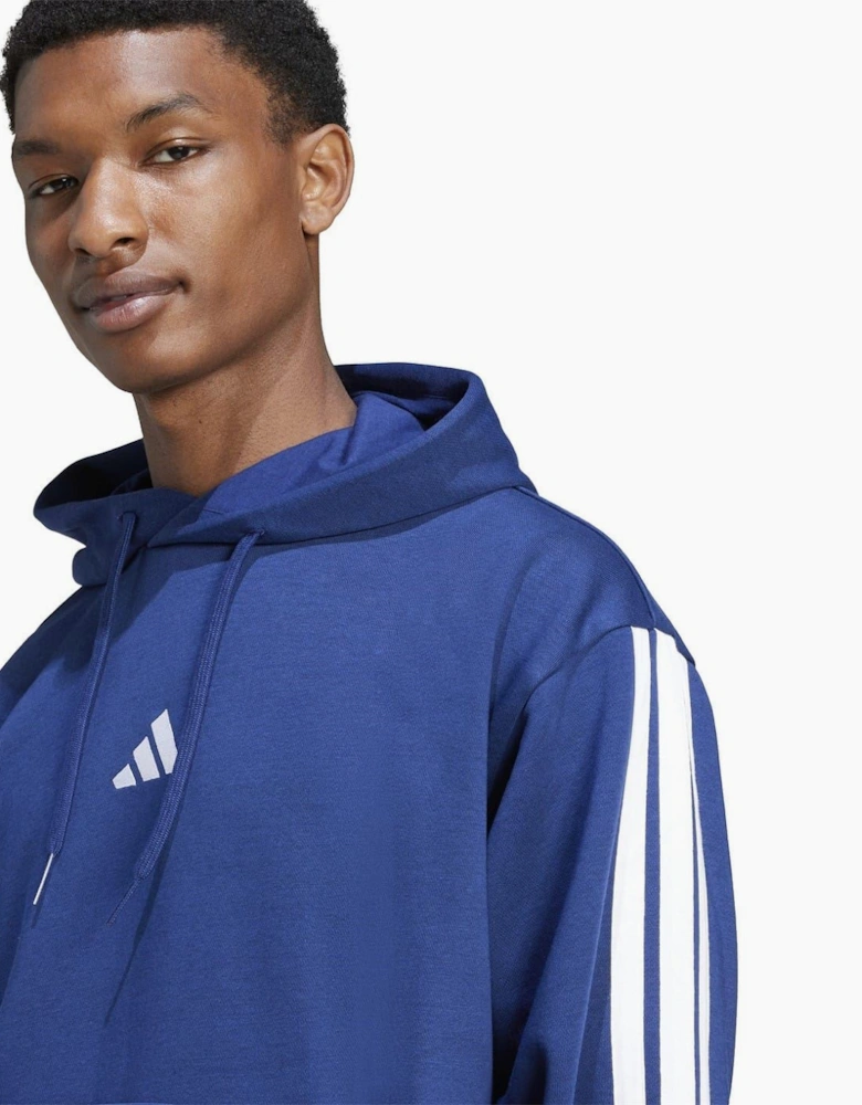 Mens Fleece 3 Stripes Hoodie