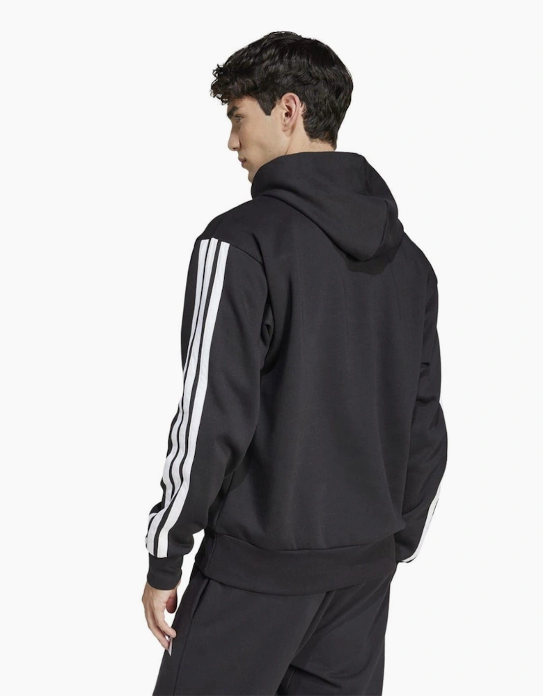 Mens Fleece 3 Stripes Hoodie