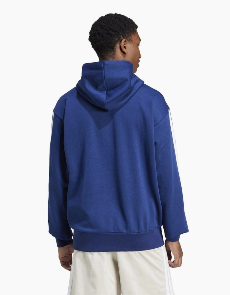 Mens Fleece 3 Stripes Hoodie