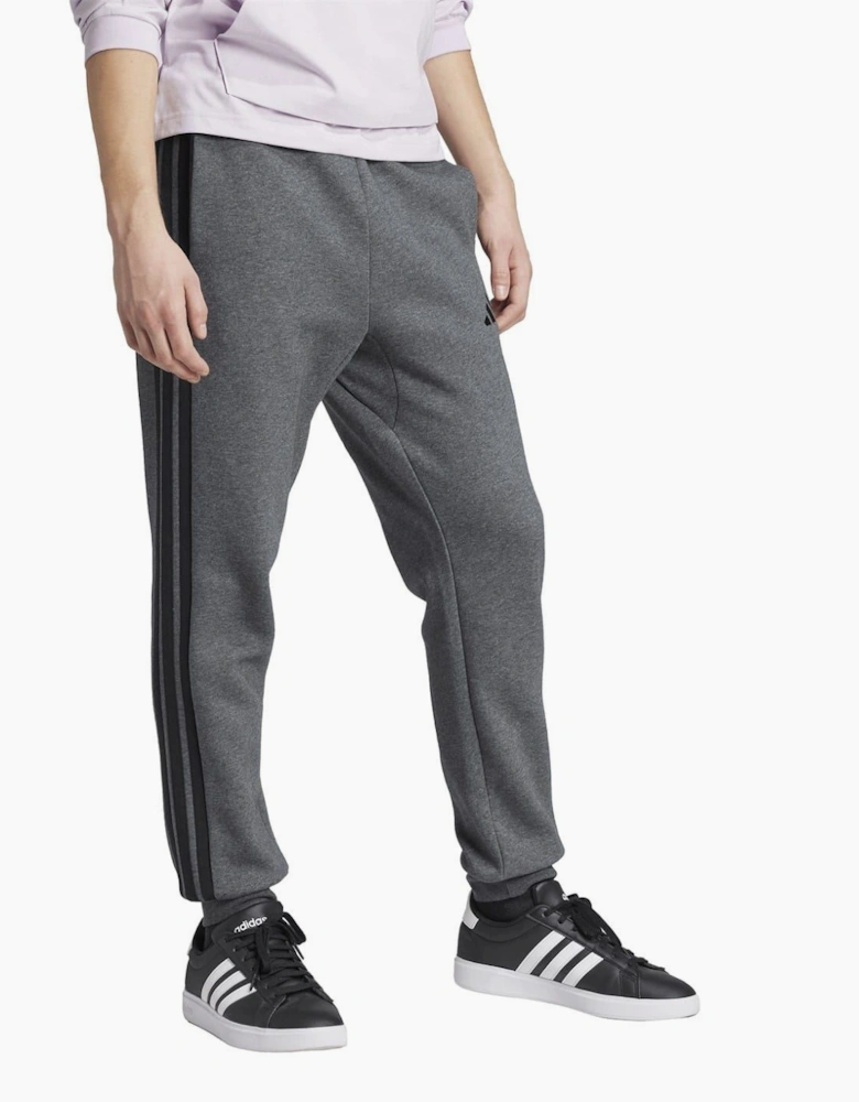 Fleece Tapered Cuff 3 Stripes Joggers