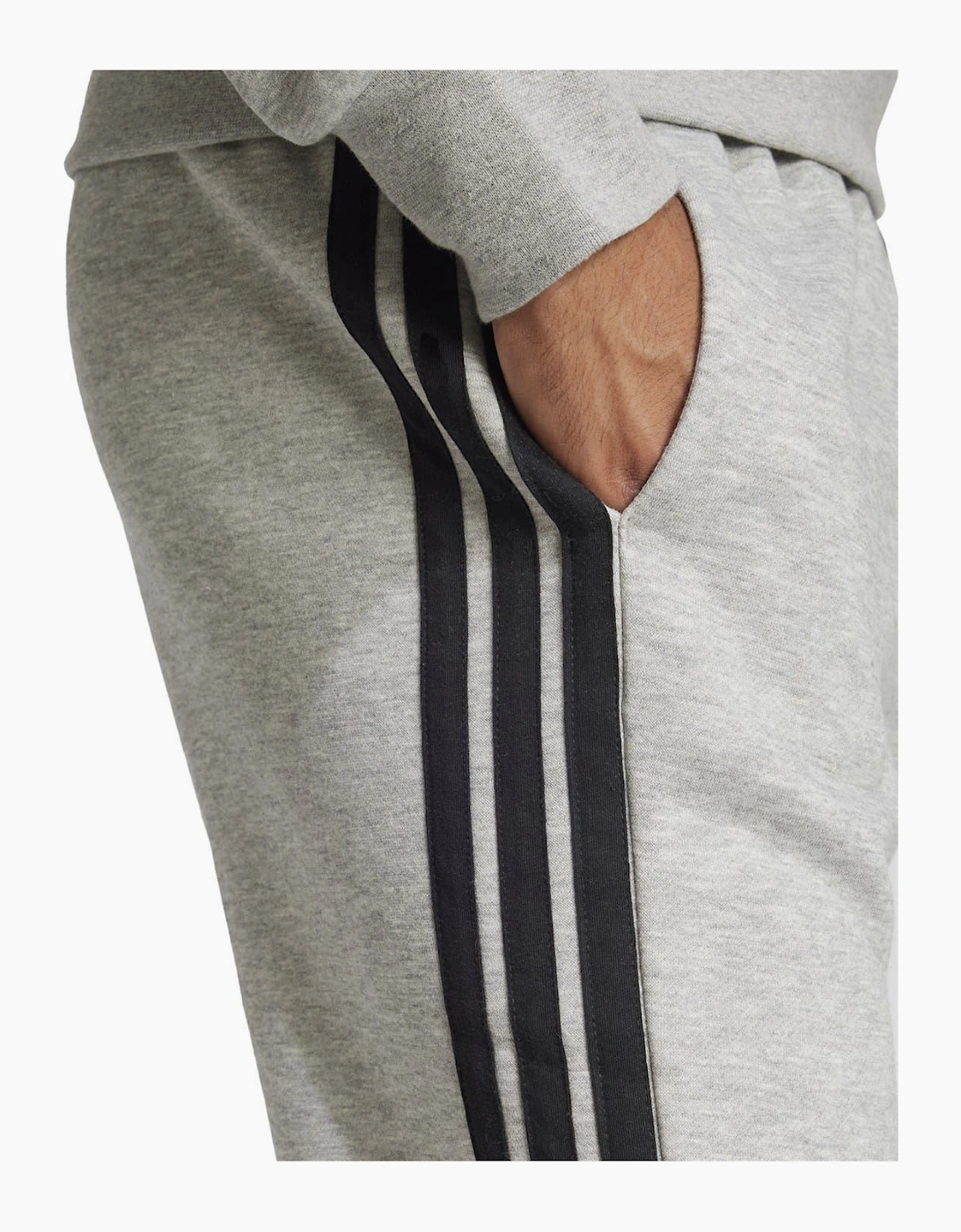 Fleece Tapered Cuff 3 Stripes Joggers