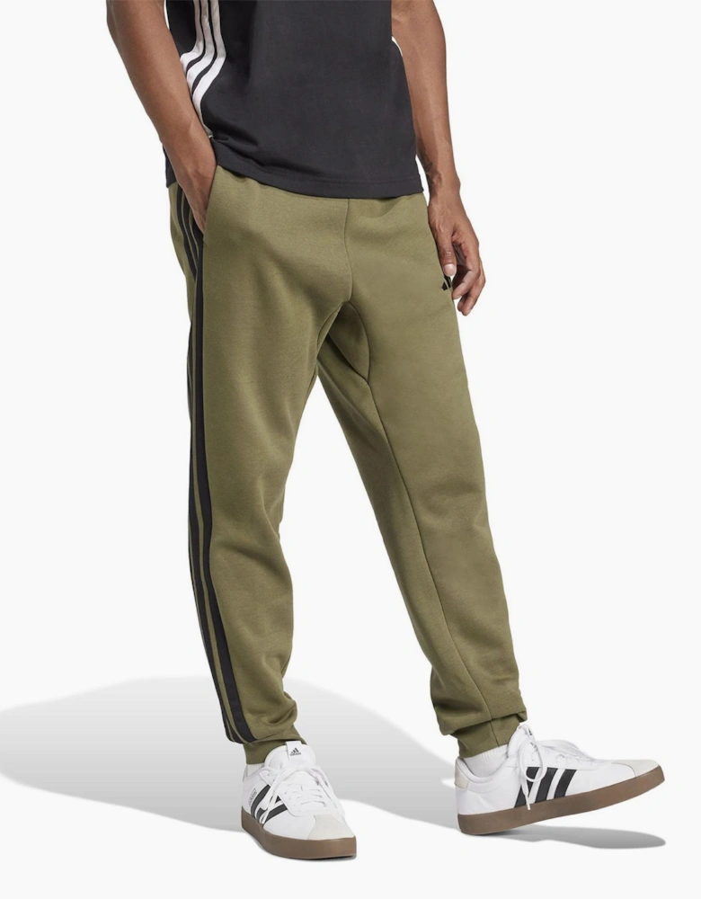 Fleece Tapered Cuff 3 Stripes Joggers