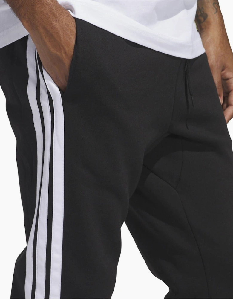 Fleece Tapered Cuff 3 Stripes Joggers