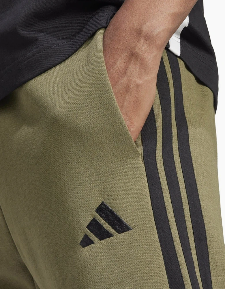 Fleece Tapered Cuff 3 Stripes Joggers