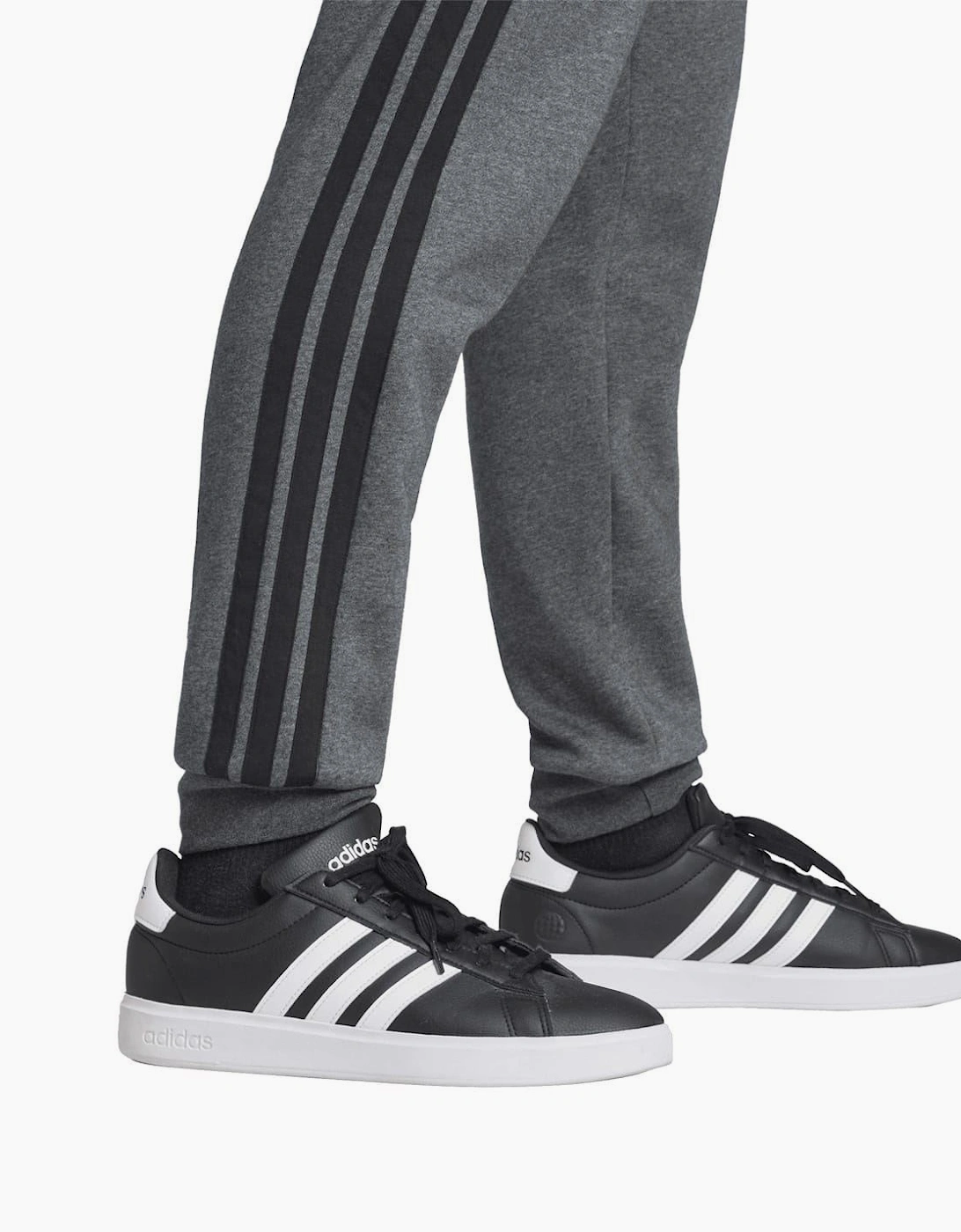 Fleece Tapered Cuff 3 Stripes Joggers