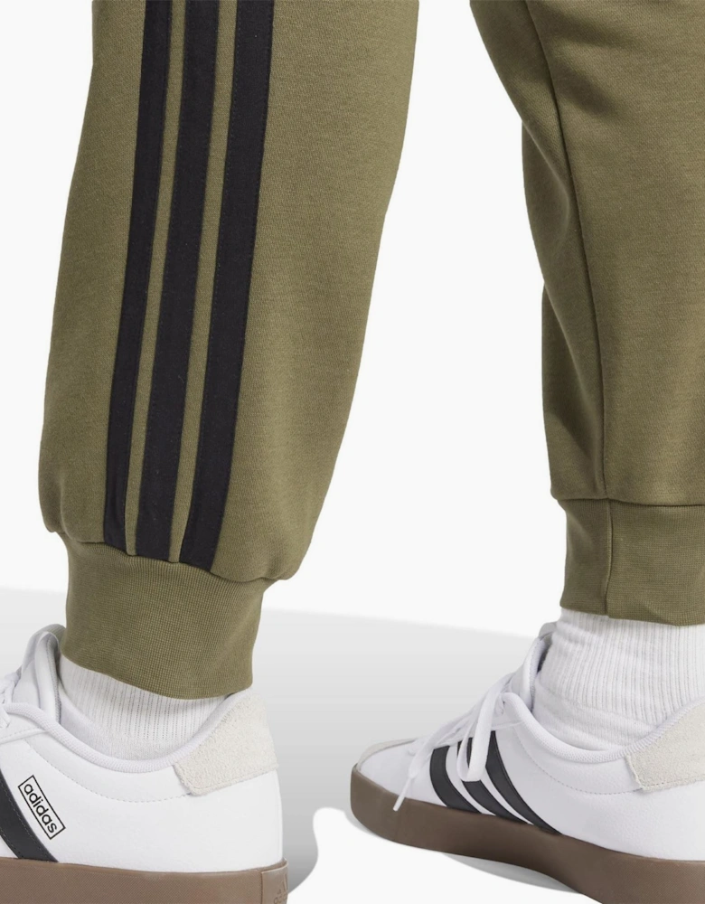 Fleece Tapered Cuff 3 Stripes Joggers