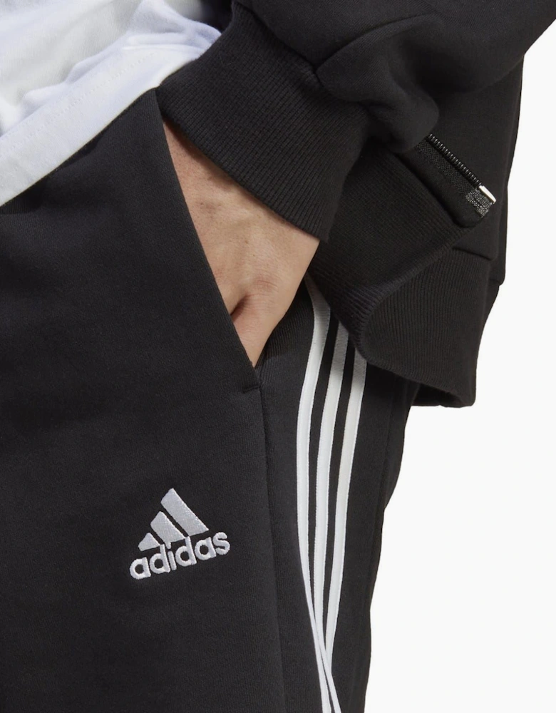 Mens Essentials 3 Stripe Fleece Shorts