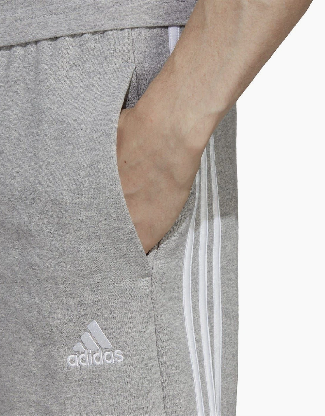 Mens Essentials 3 Stripe Fleece Shorts