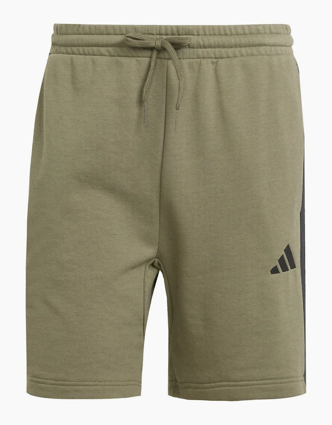 Mens Essentials 3 Stripe Fleece Shorts