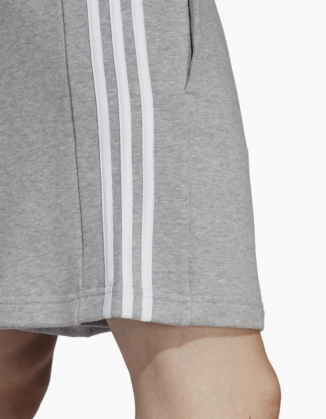 Mens Essentials 3 Stripe Fleece Shorts
