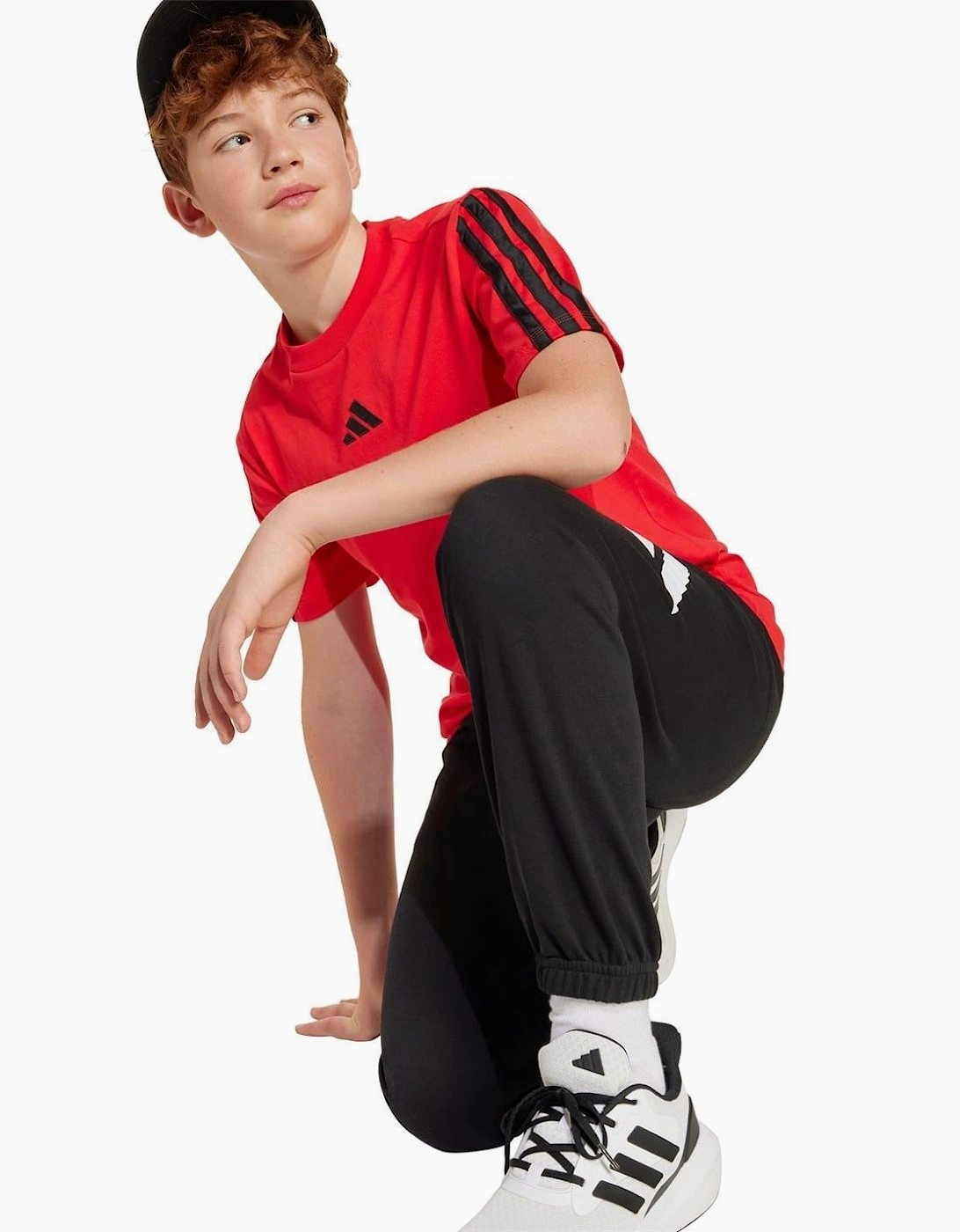 3 Stripe Essentials T-Shirt Junior