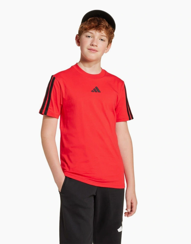 3 Stripe Essentials T-Shirt Junior