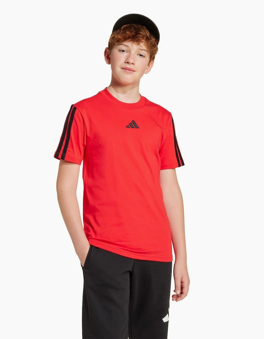 3 Stripe Essentials T-Shirt Junior