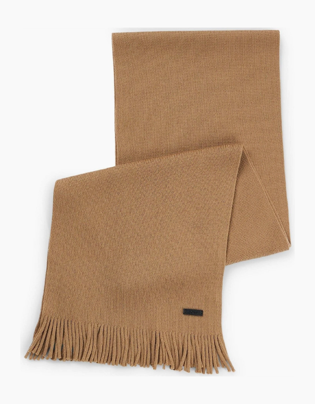 Logo Plaque Scarf in Virgin Wool