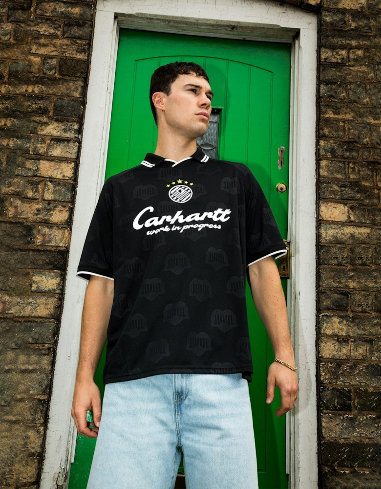 Loose Fit Terrace Football T-Shirt