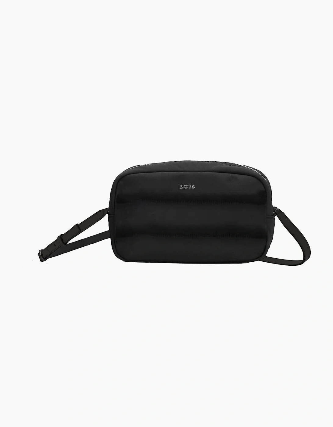 Hugo Boss Women's Black Ribbed Cross Body Bag - Size: One Size