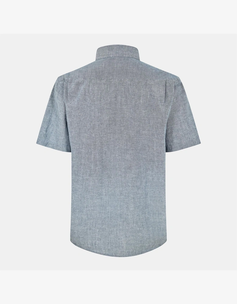 Collared Neck Short Sleeve Regular Fit Shirt