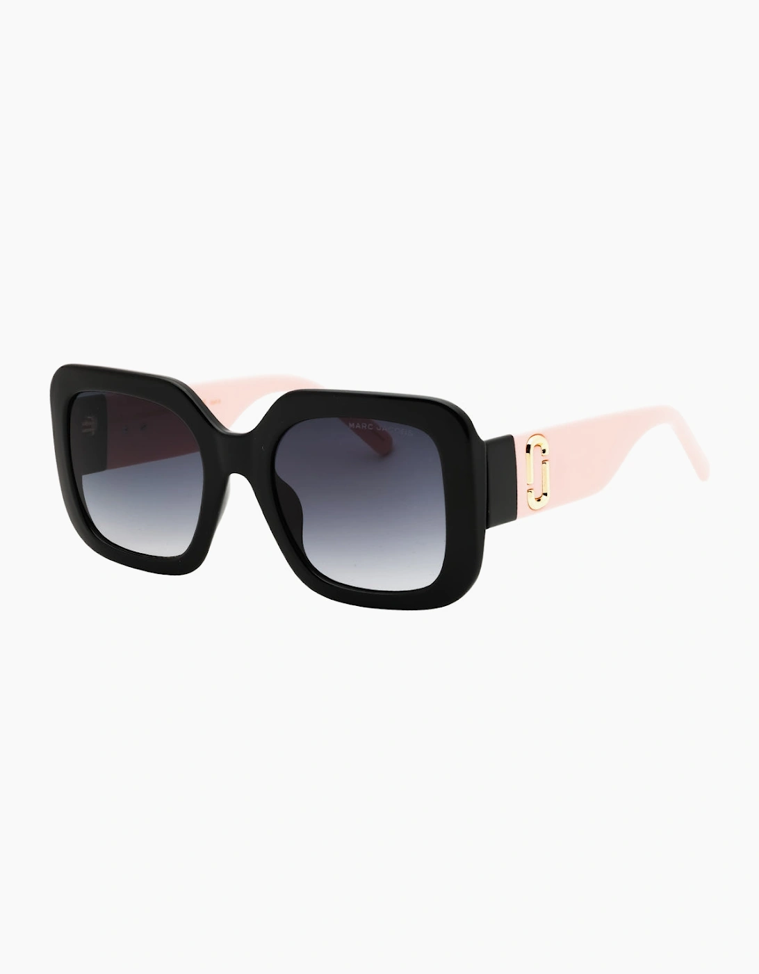 Marc Jacobs Pink Detail Black Sunglasses