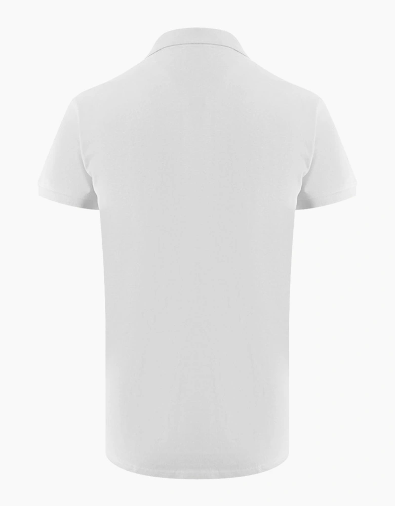 Ice Iceberg Triangle Logo White Polo Shirt