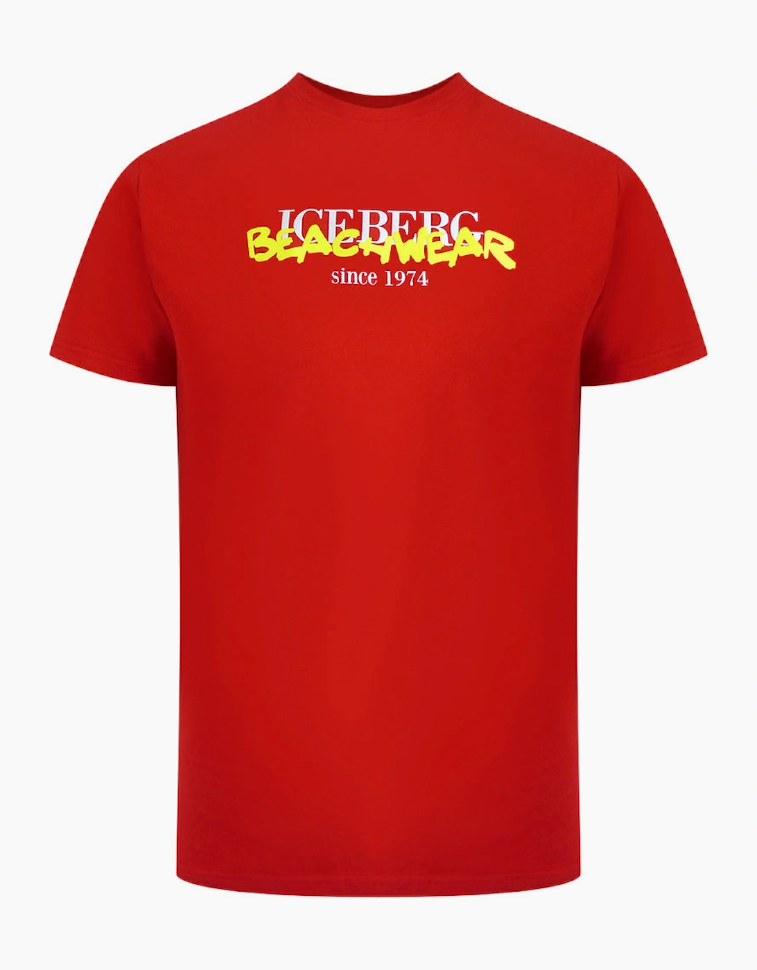 Ice Iceberg Beachwear Logo Red T-Shirt, 3 of 2