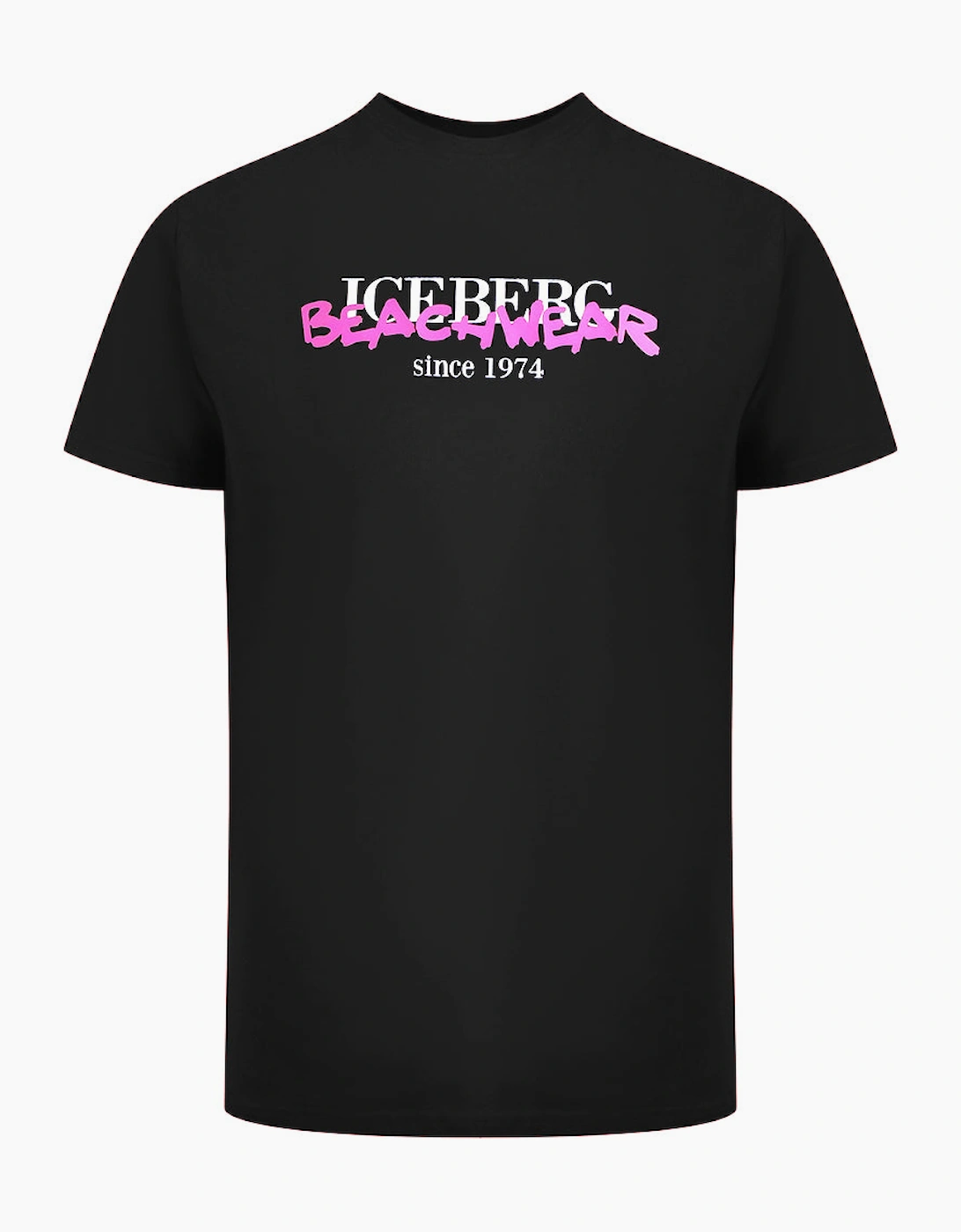 Ice Iceberg Beachwear Logo Black T-Shirt, 3 of 2